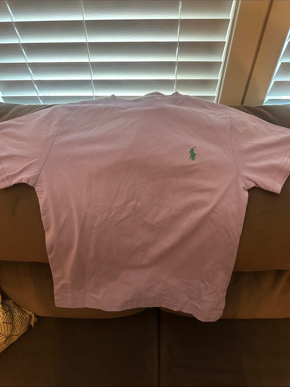 Polo by Ralph Lauren Lilac Long Sleeve Tee with Green Pony